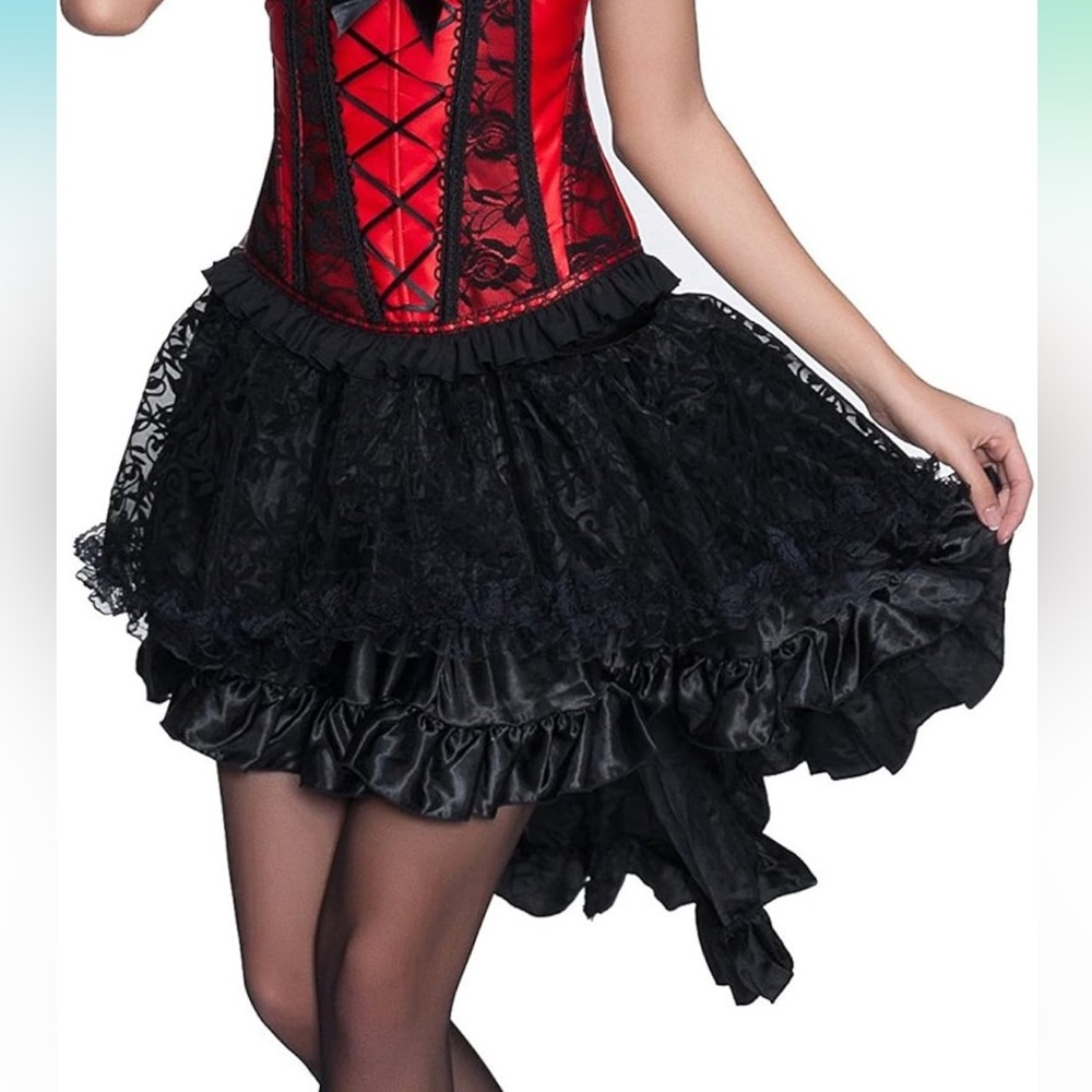 NEW| Gothic High Low Printed Skirt